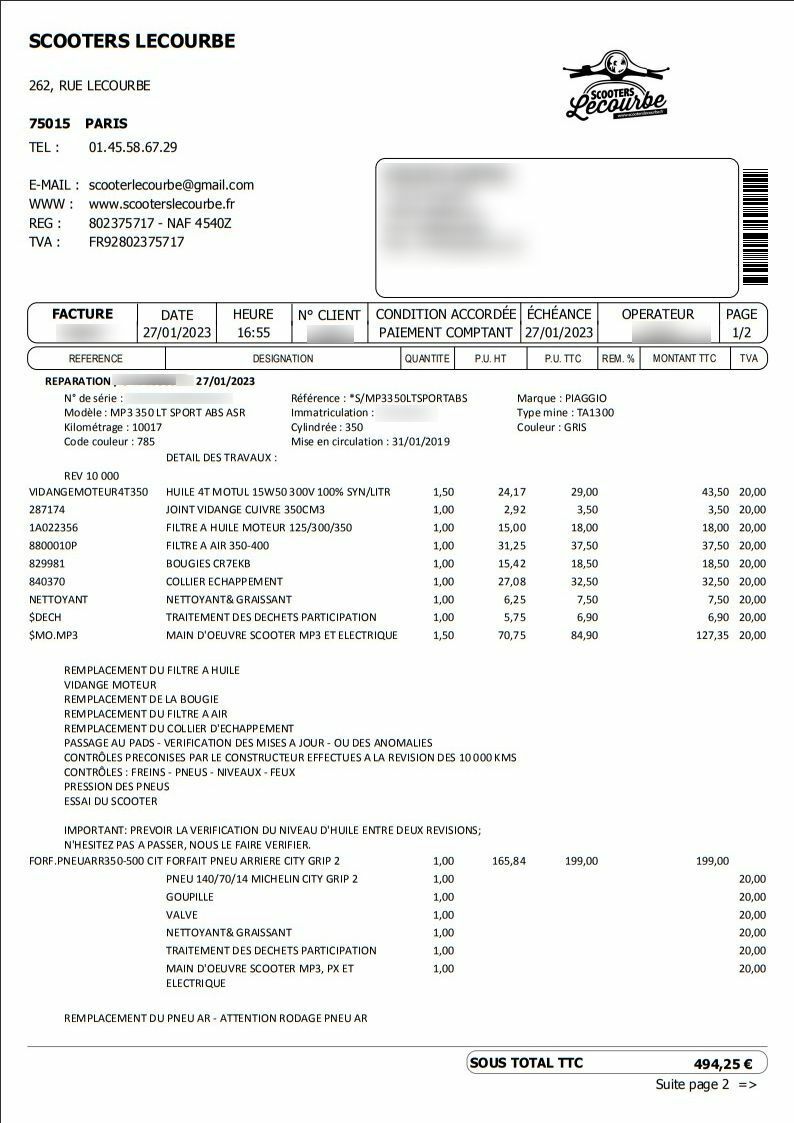 Photo PIAGGIO MP3 350 LT