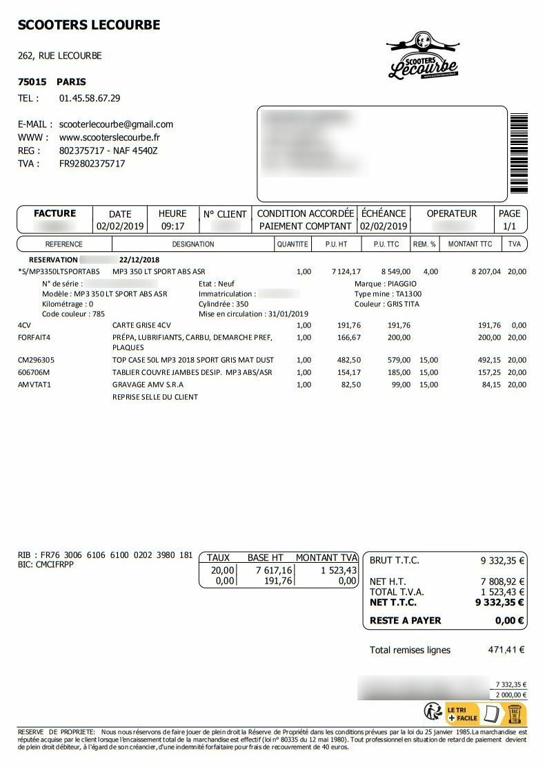 Photo PIAGGIO MP3 350 LT