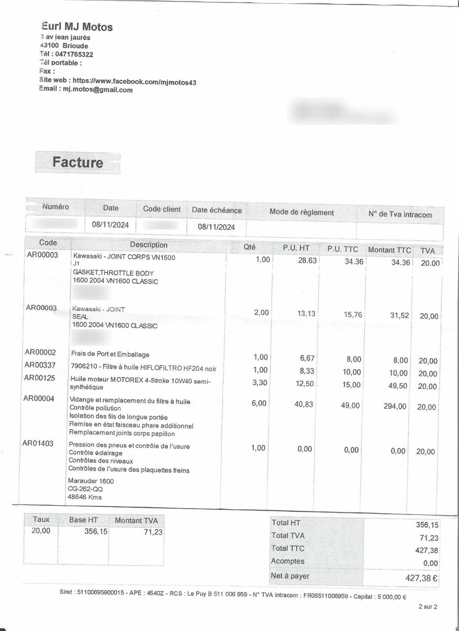 Photo SUZUKI MARAUDER 1600