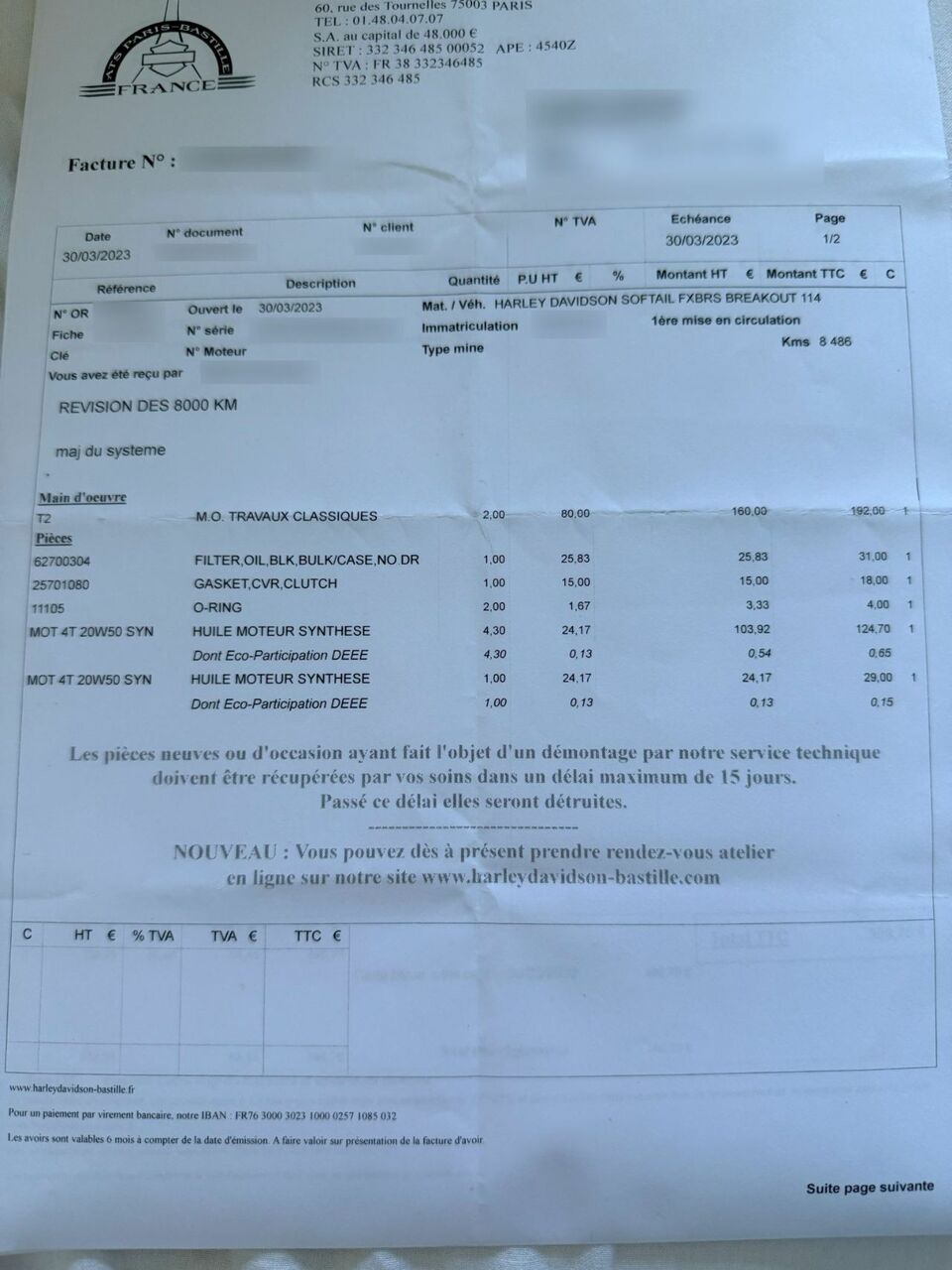 Photo HARLEY DAVIDSON FXBRS