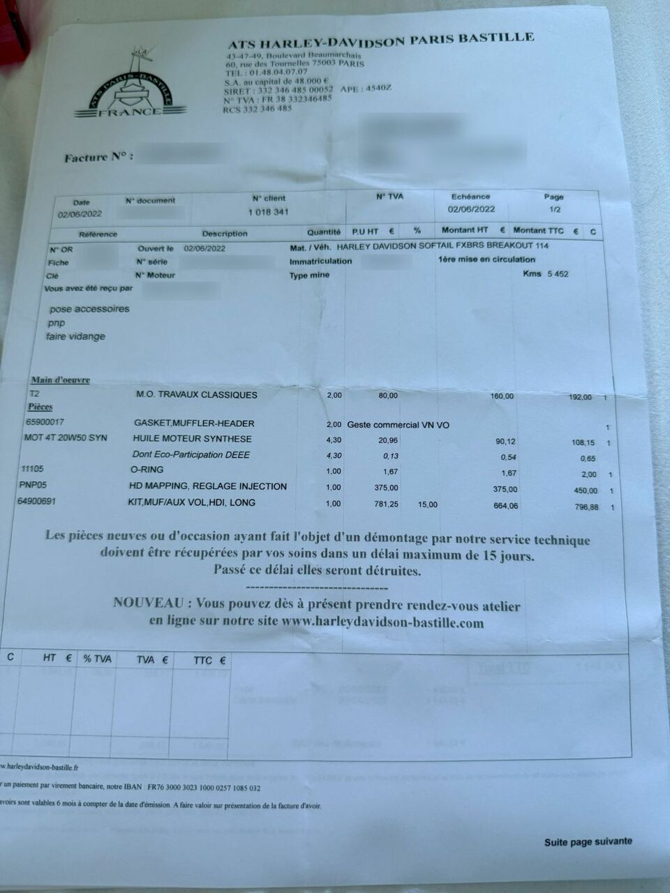 Photo HARLEY DAVIDSON FXBRS