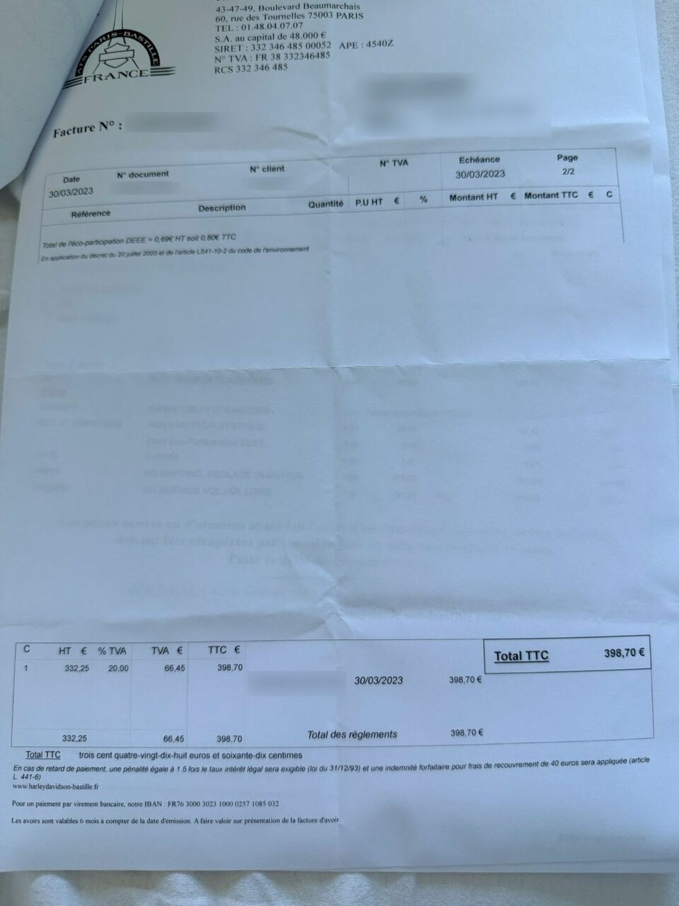 Photo HARLEY DAVIDSON FXBRS