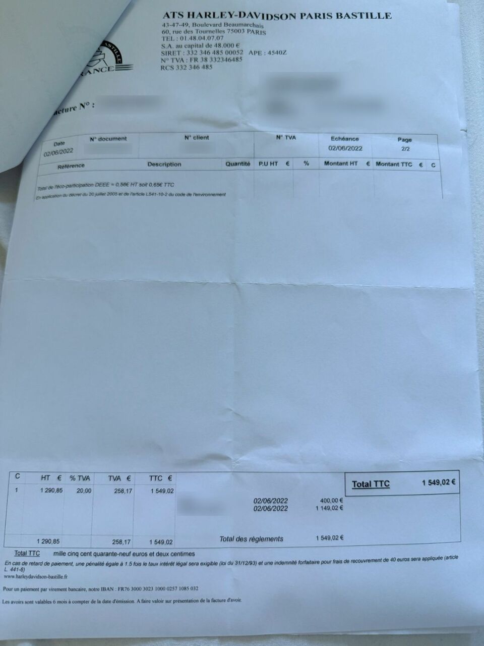 Photo HARLEY DAVIDSON FXBRS