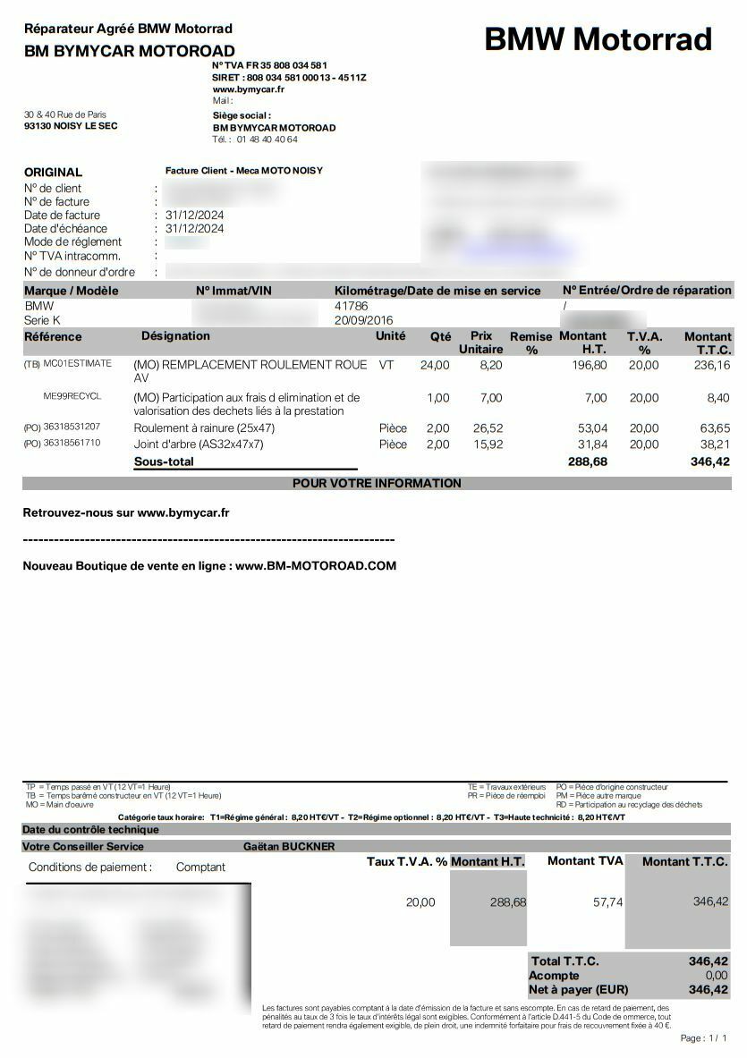 Photo BMW K 1600 GTL