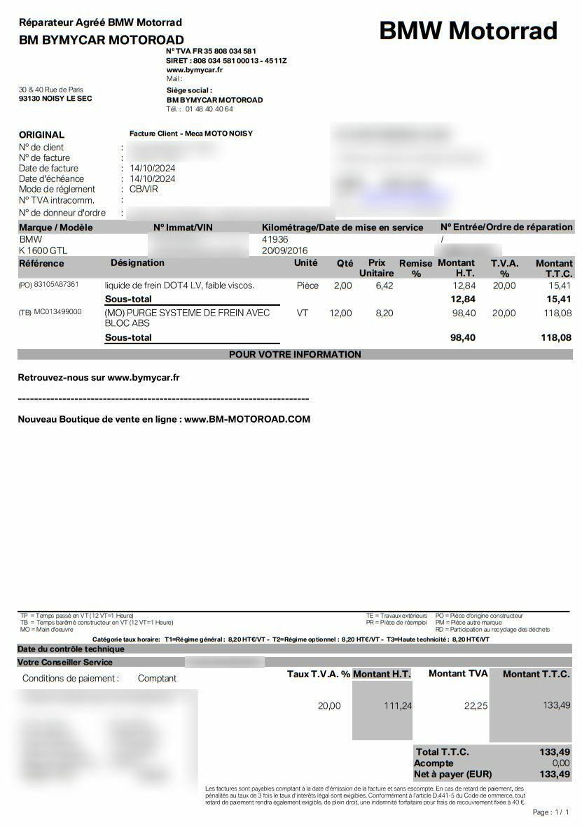 Photo BMW K 1600 GTL