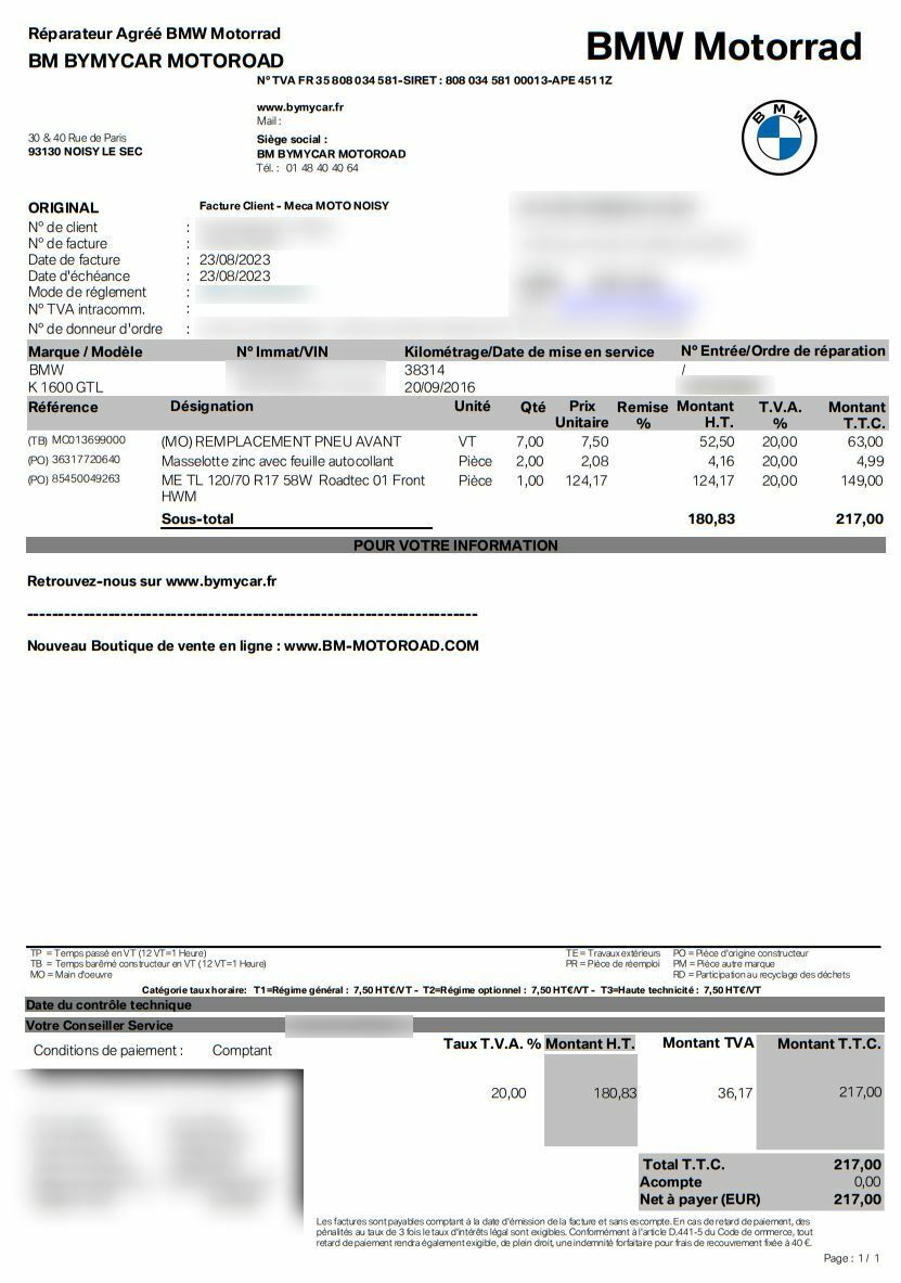 Photo BMW K 1600 GTL