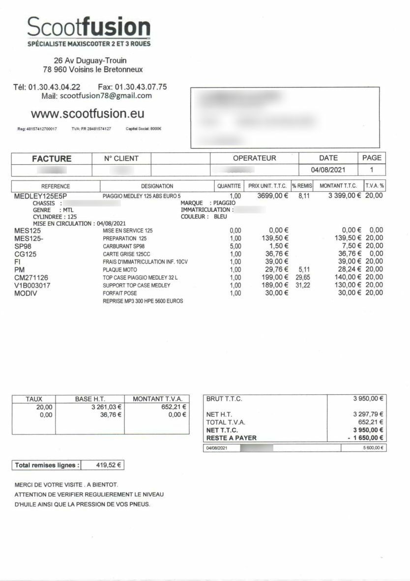 Photo PIAGGIO MEDLEY 125