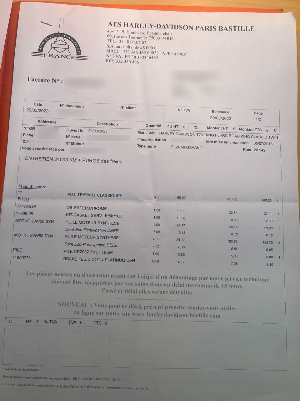 Photo HARLEY DAVIDSON ROAD