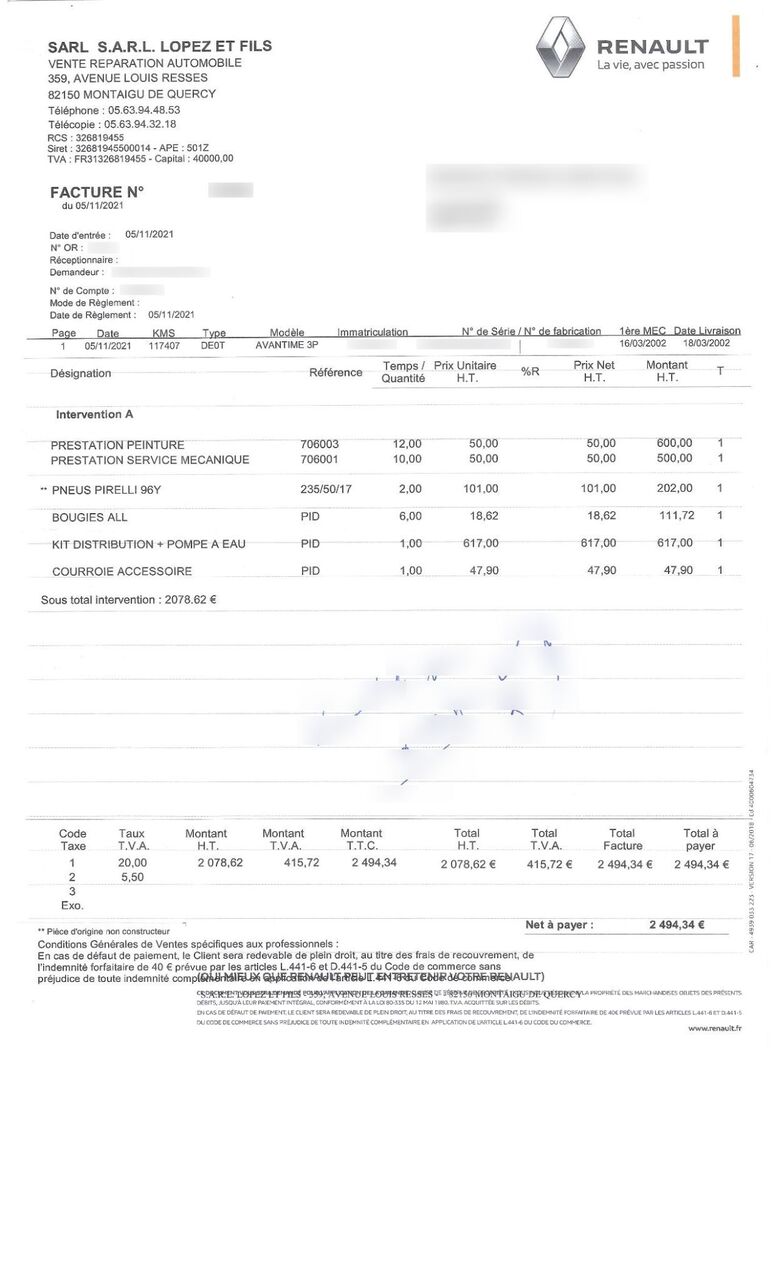 Photo RENAULT AVANTIME