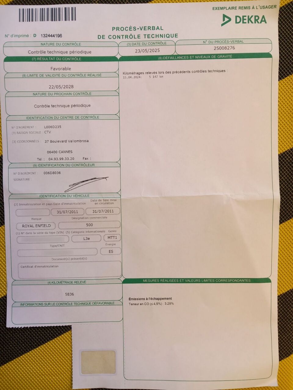 Photo ROYAL ENFIELD 500