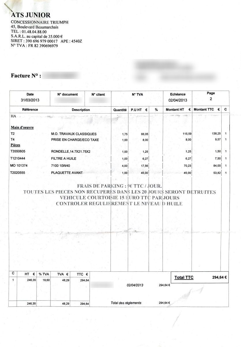 Photo TRIUMPH BONNEVILLE