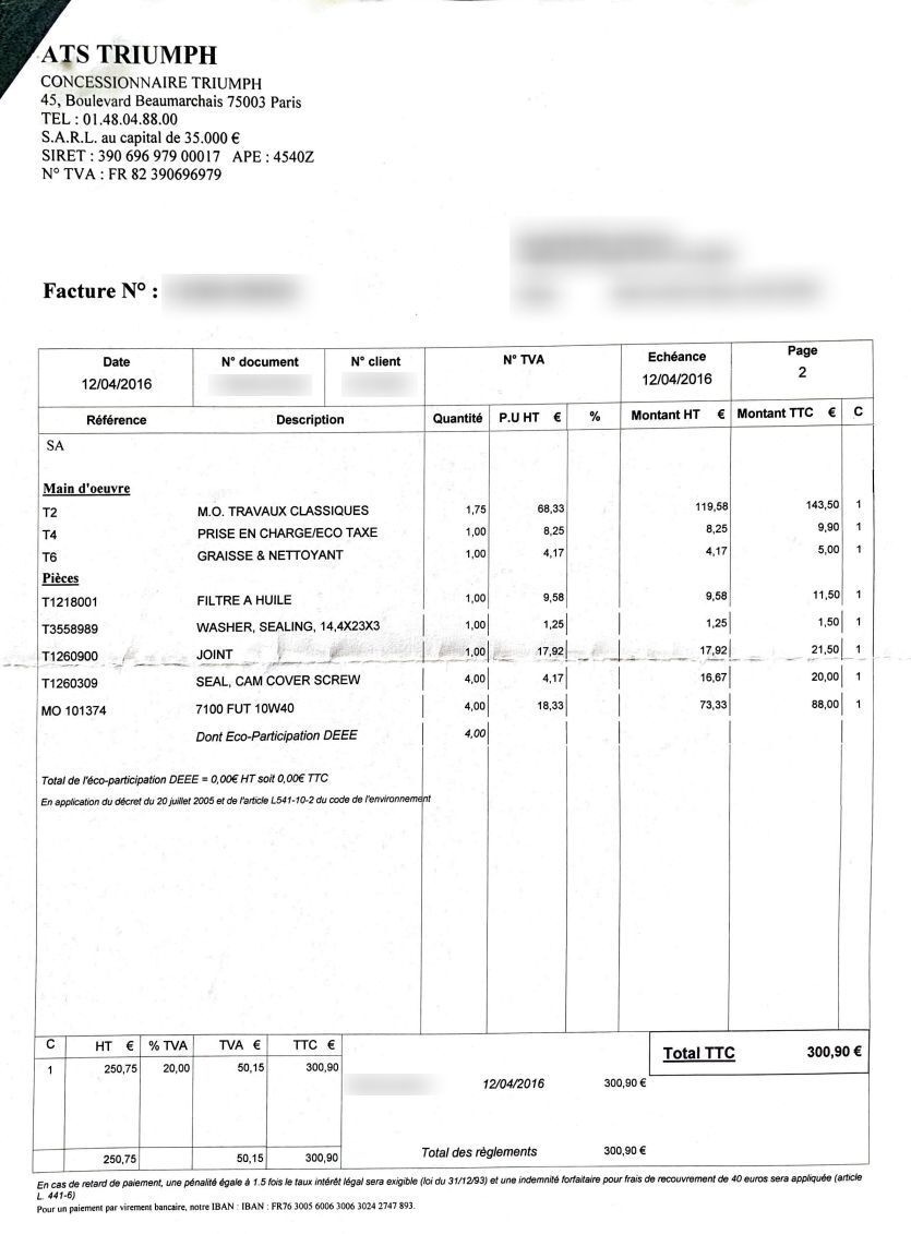 Photo TRIUMPH BONNEVILLE