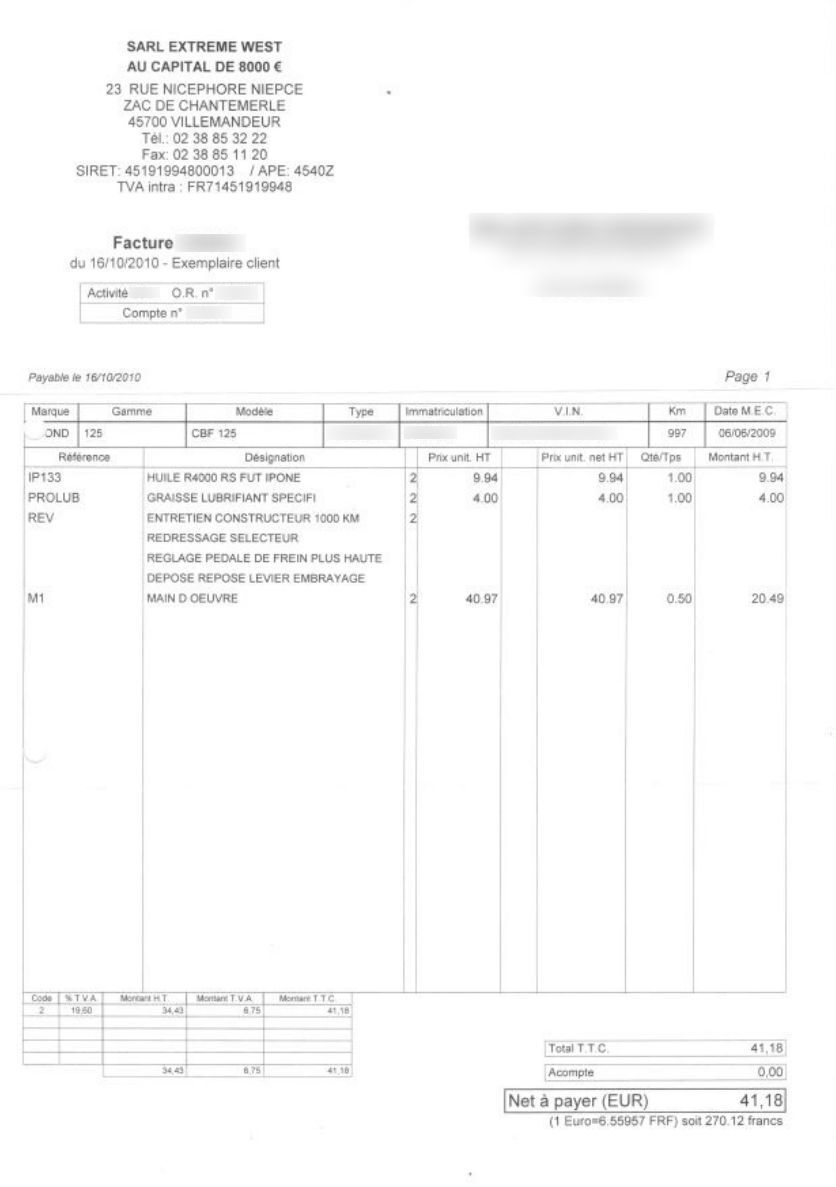 Photo HONDA CBF 125 M