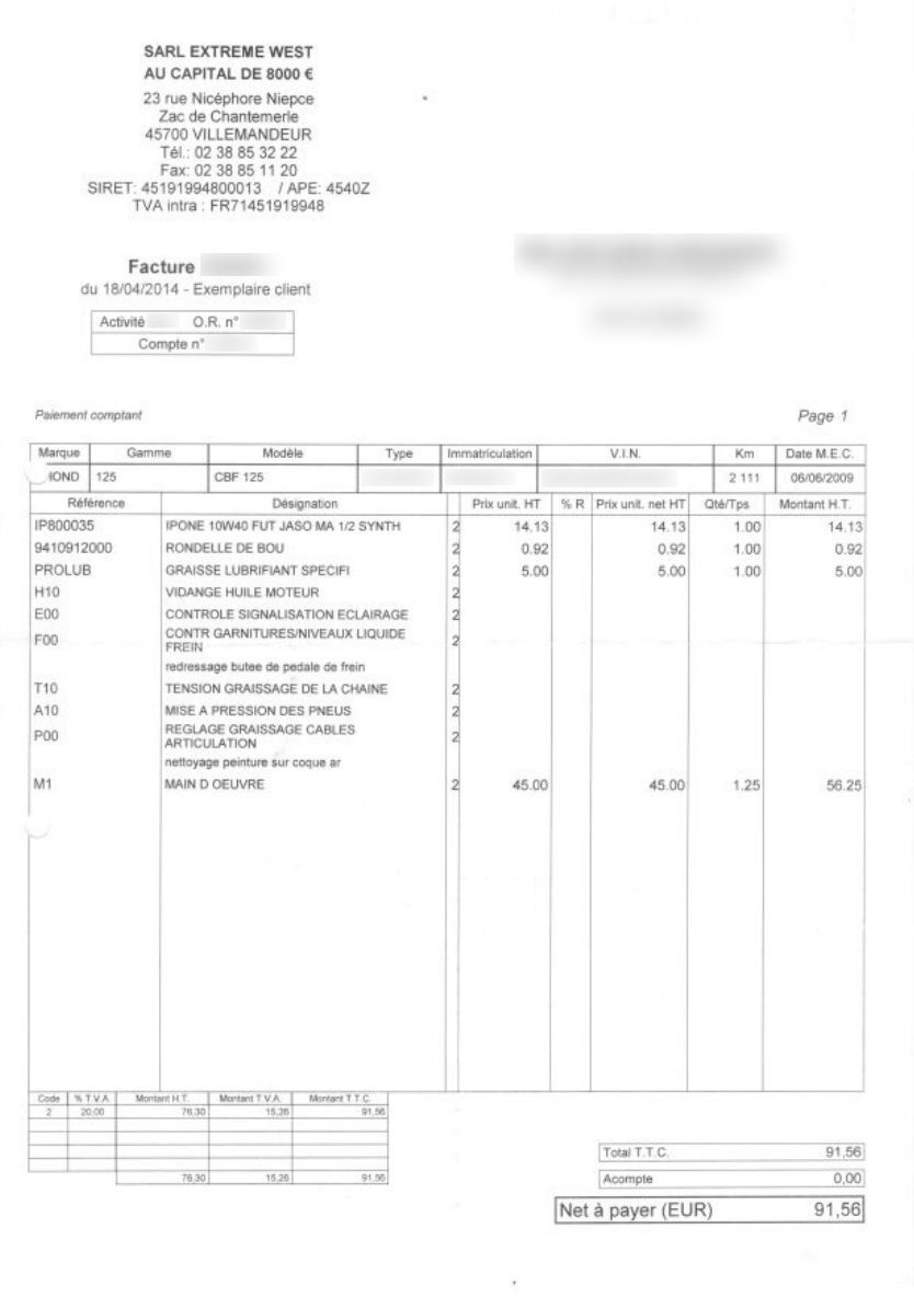 Photo HONDA CBF 125 M