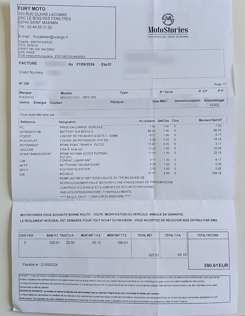 Photo PIAGGIO MP3 YOURBAN