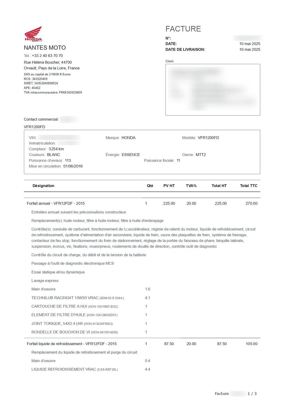 Photo HONDA VFR 1200 FD