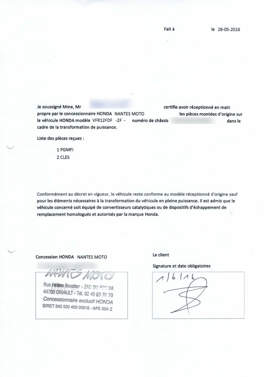 Photo HONDA VFR 1200 FD