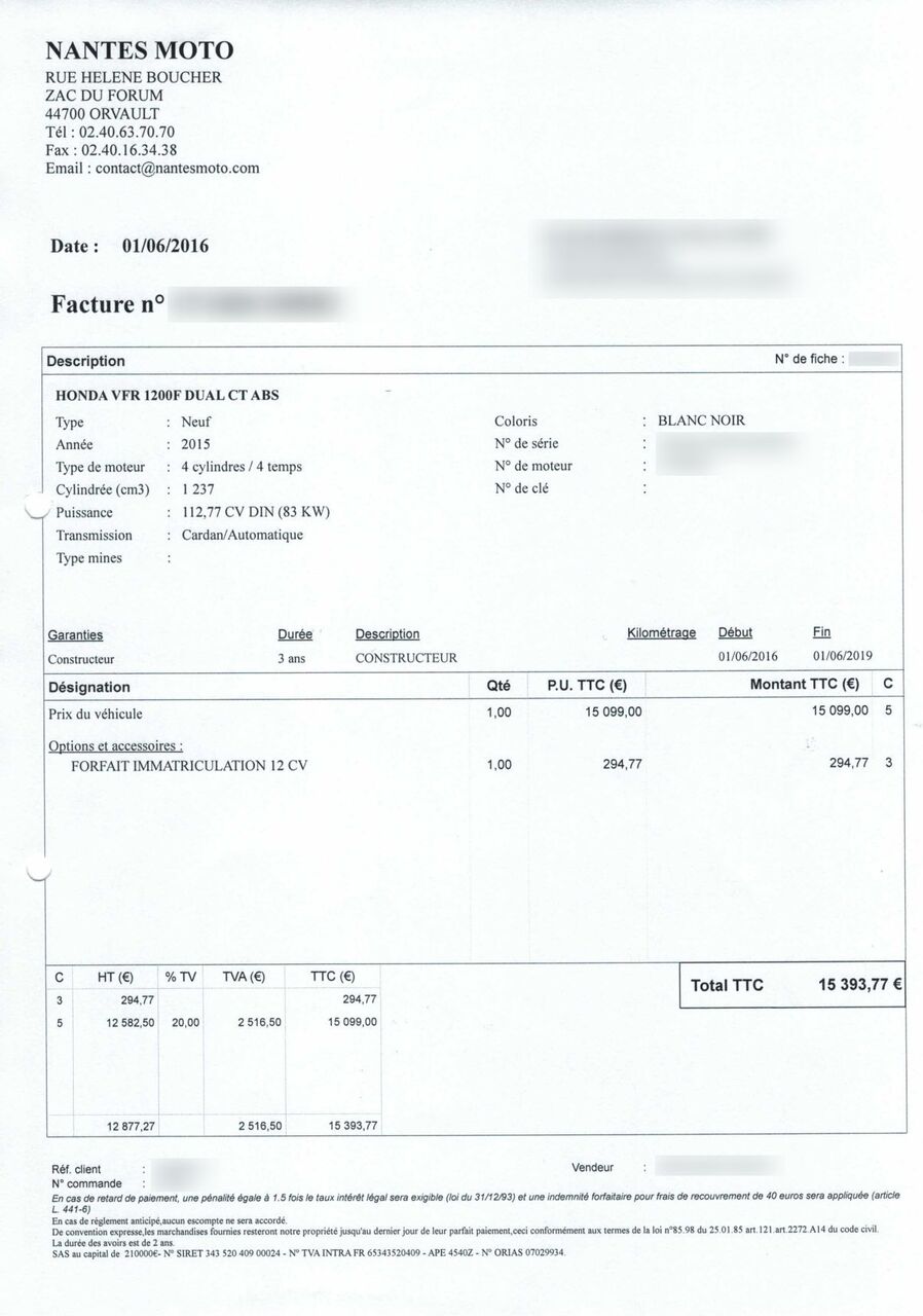 Photo HONDA VFR 1200 FD