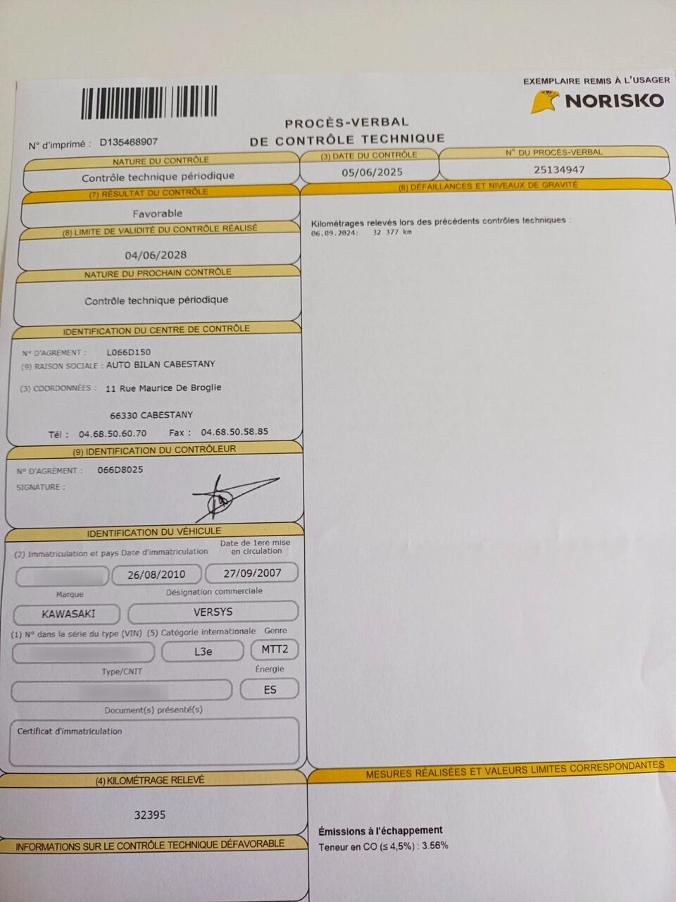 Photo KAWASAKI VERSYS