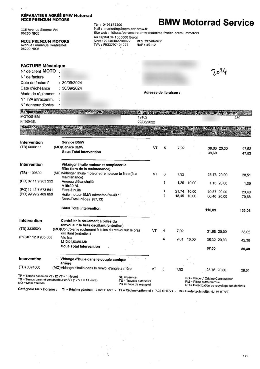 Photo BMW K 1600 GTL