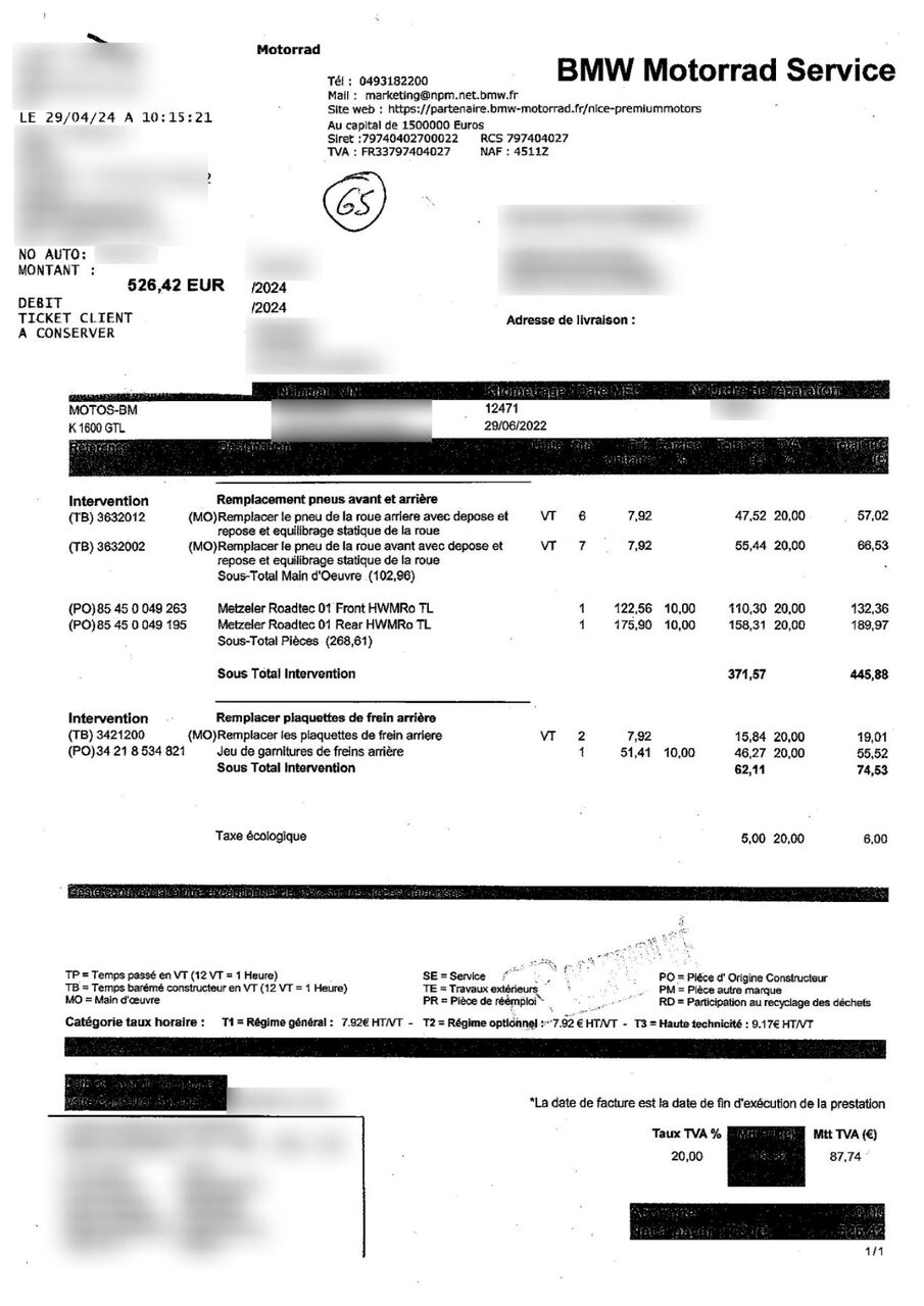 Photo BMW K 1600 GTL