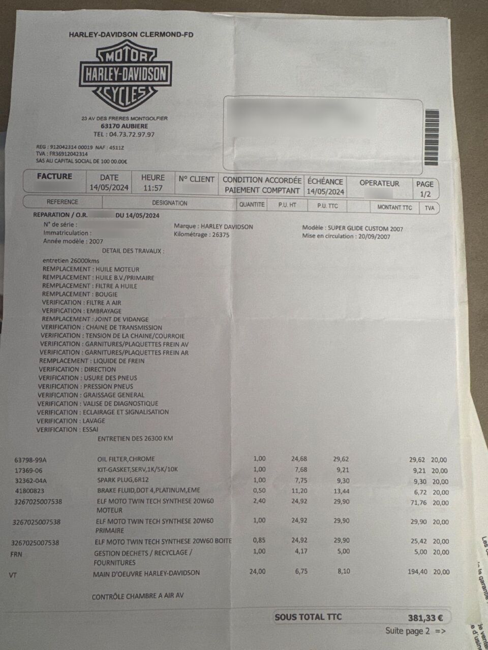 Photo HARLEY DAVIDSON FXD