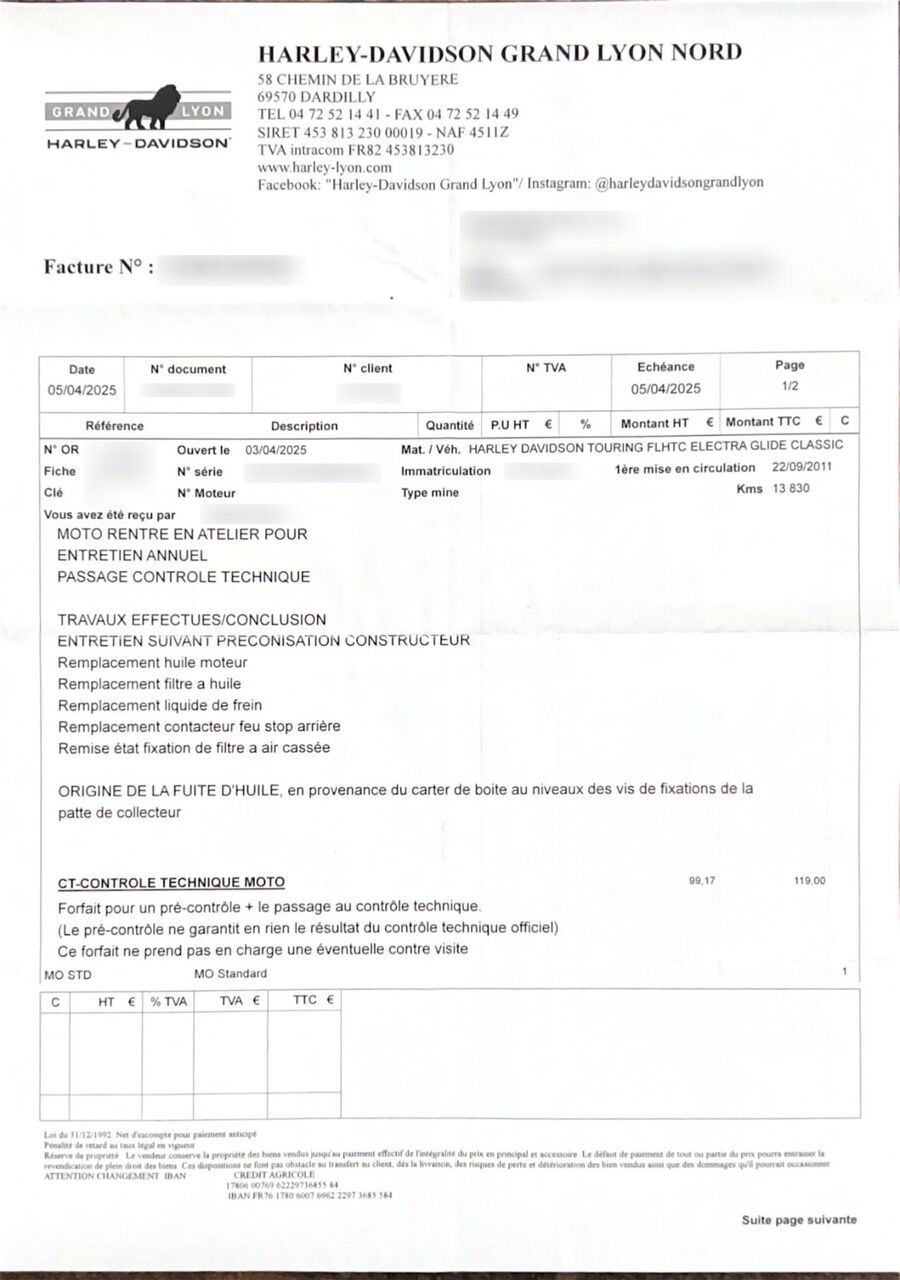 Photo HARLEY DAVIDSON GLIDE