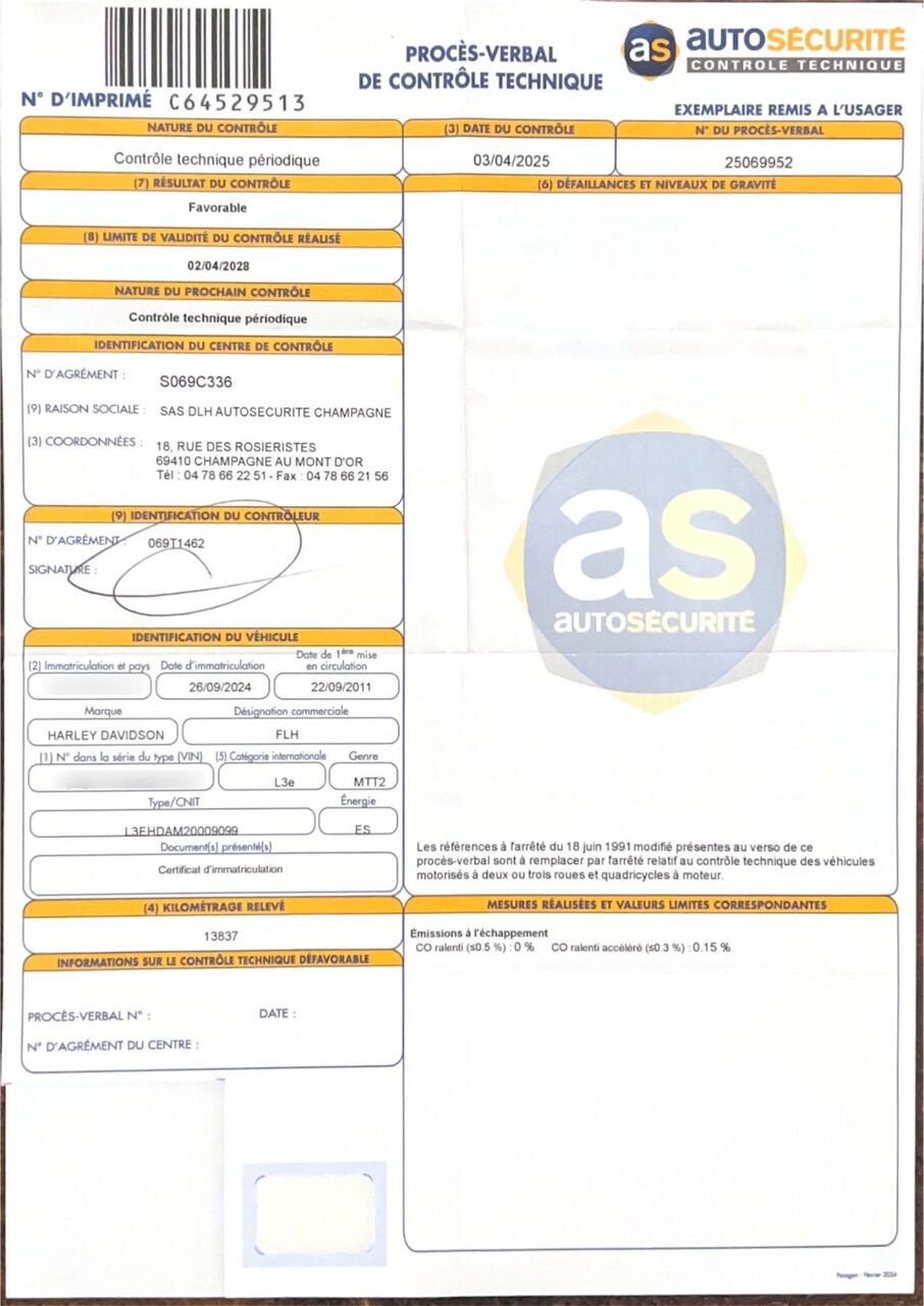 Photo HARLEY DAVIDSON GLIDE