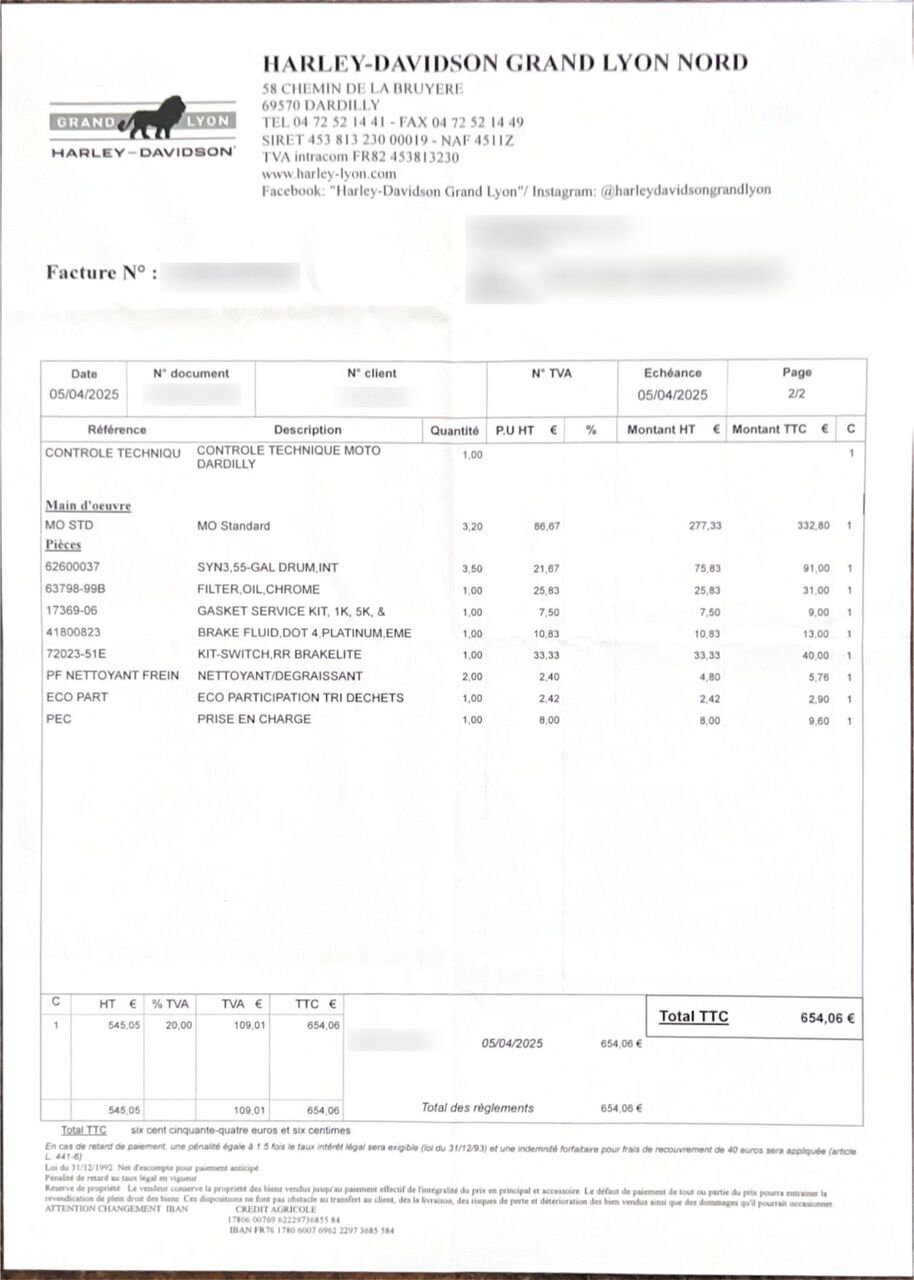 Photo HARLEY DAVIDSON GLIDE