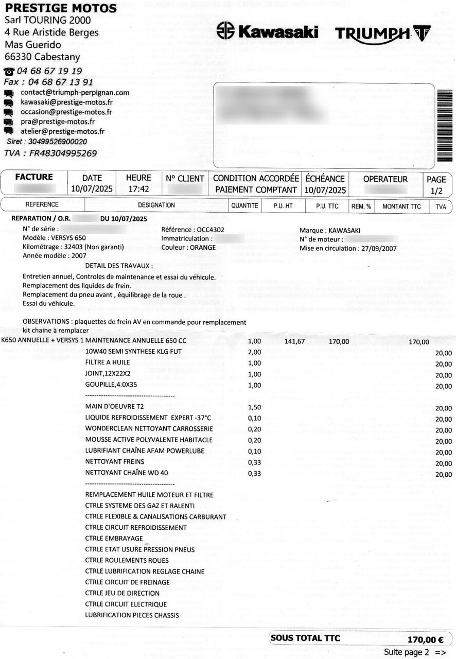 Photo KAWASAKI VERSYS