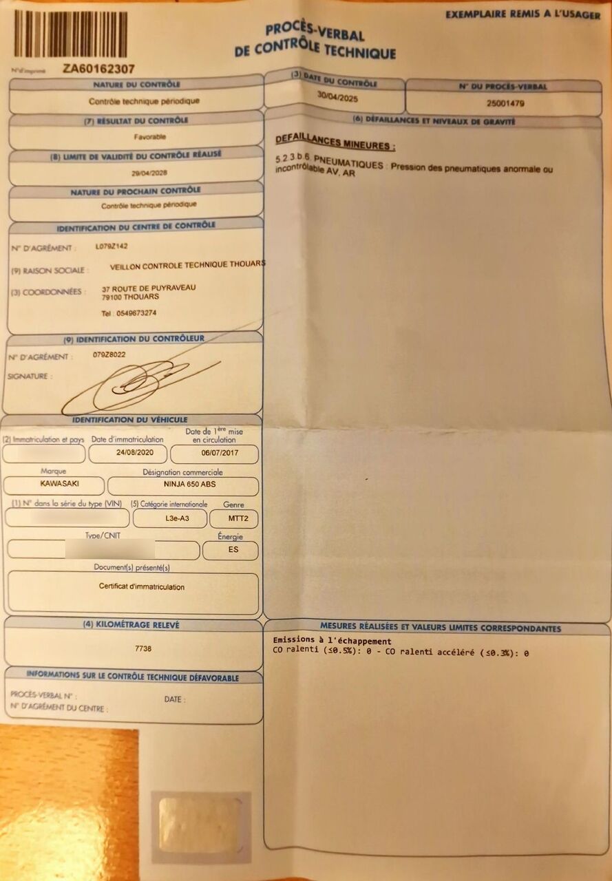 Photo KAWASAKI NINJA 650 ABS