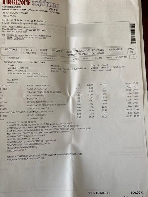 Photo PIAGGIO MP3 500 LT