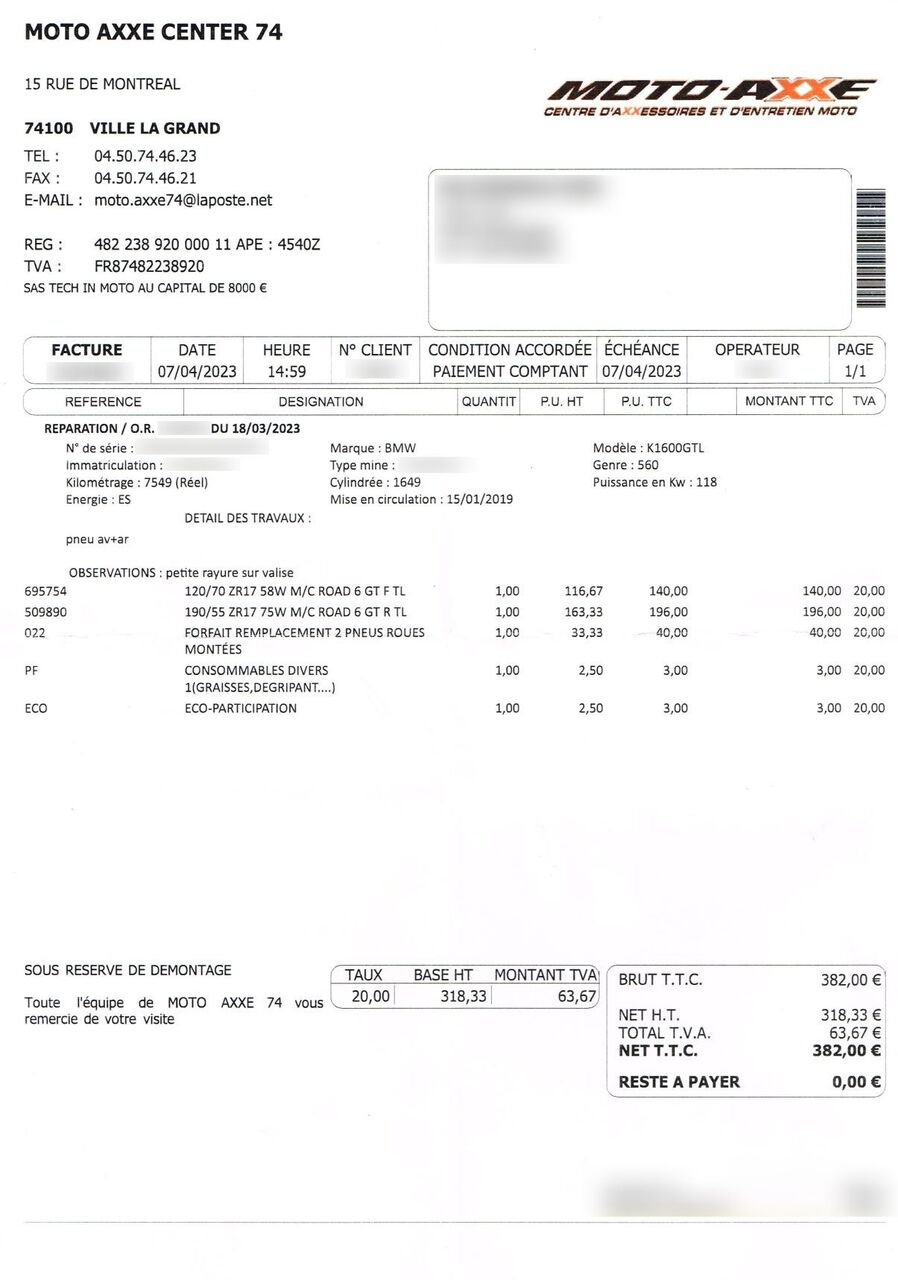 Photo BMW K 1600 GTL