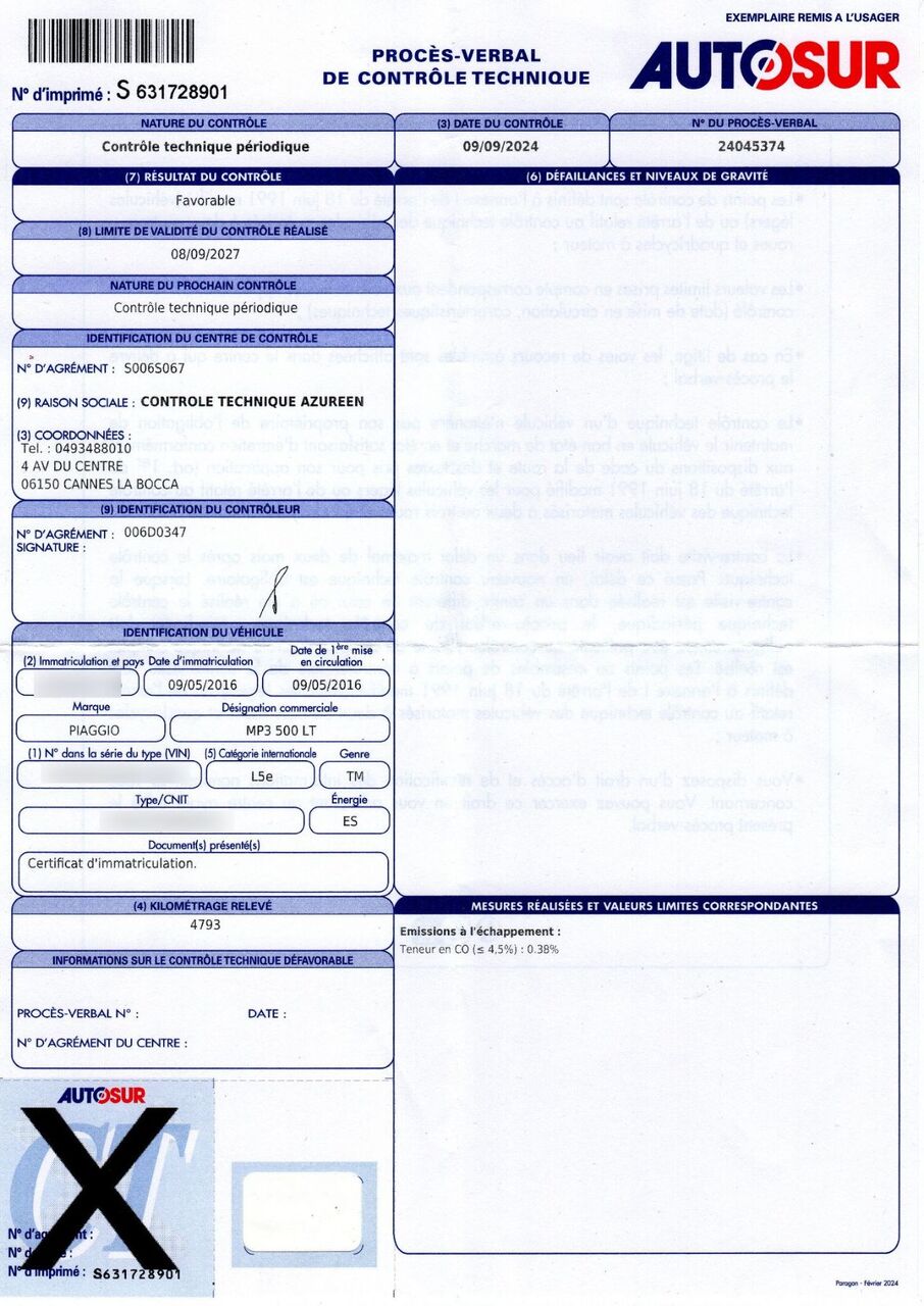 Photo PIAGGIO MP3 500 LT