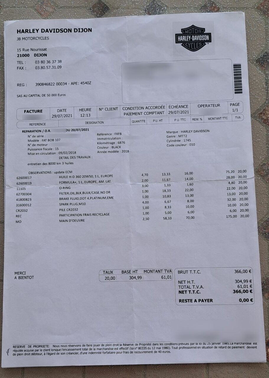 Photo HARLEY DAVIDSON FAT