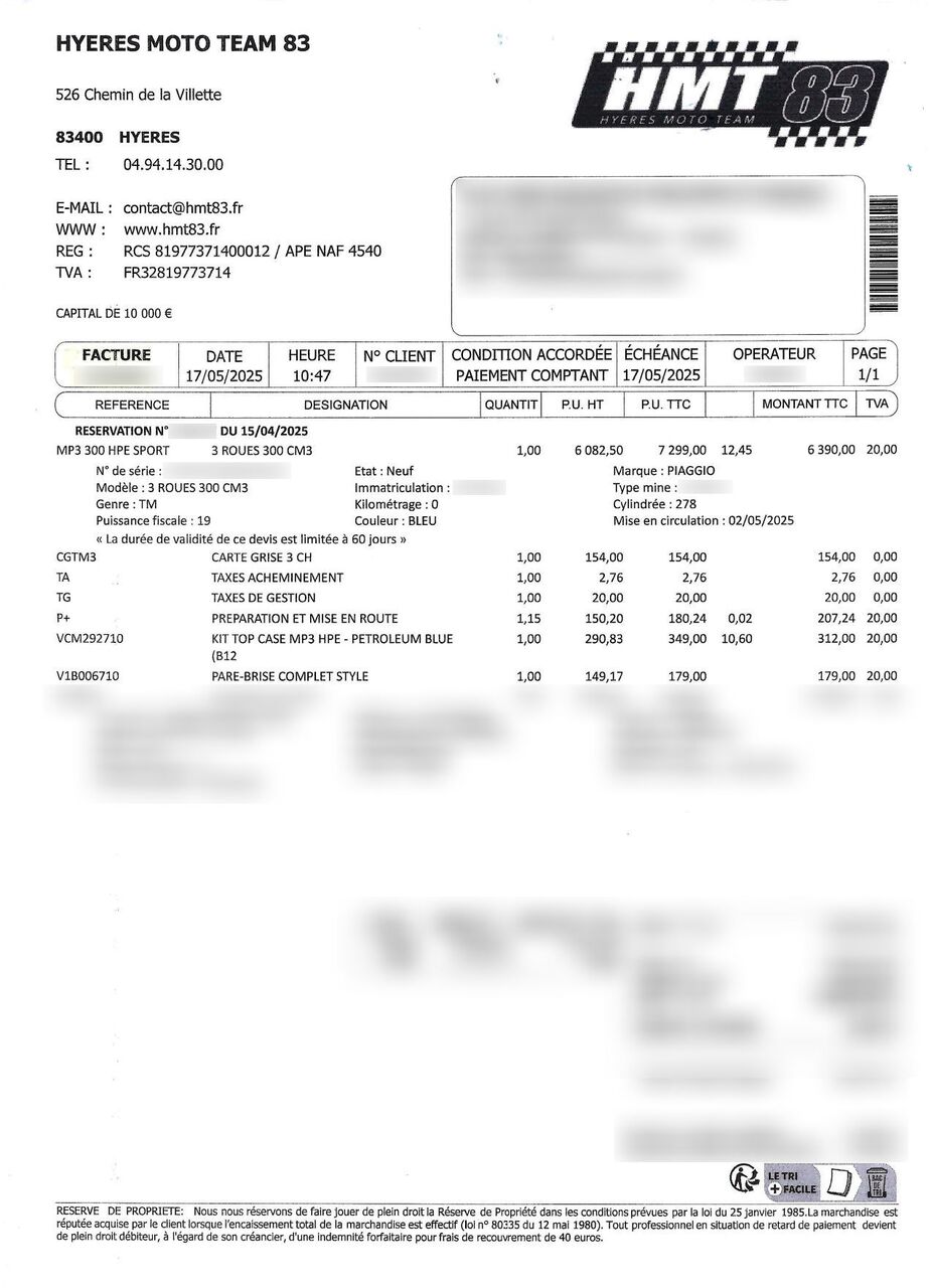 Photo PIAGGIO MP3 300 HPE