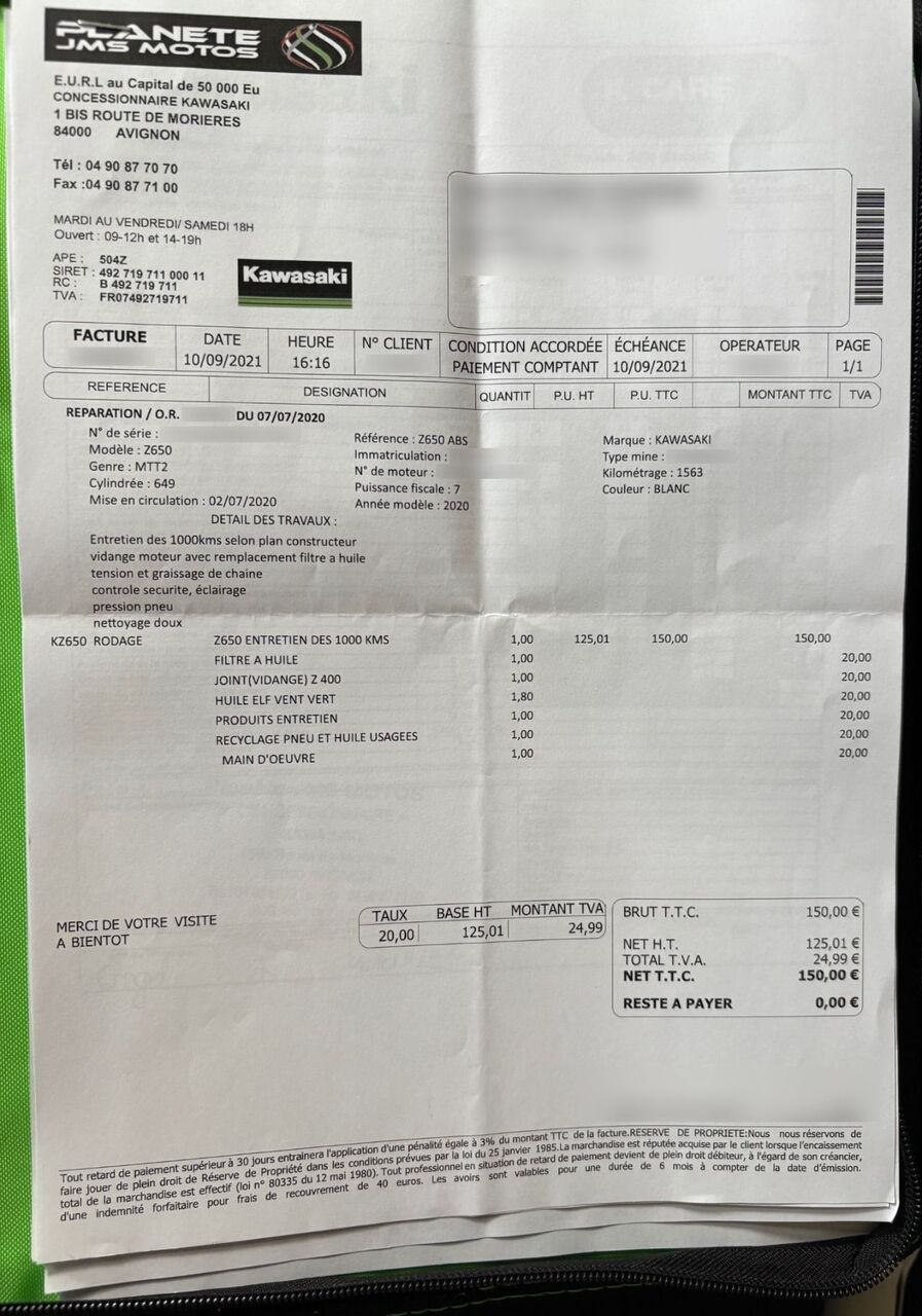 Photo KAWASAKI Z 650 ABS