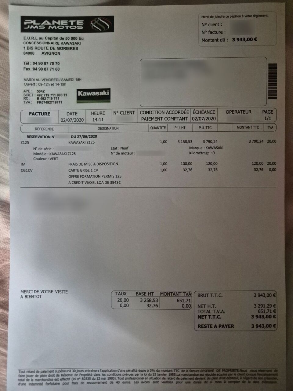 Photo KAWASAKI Z 125