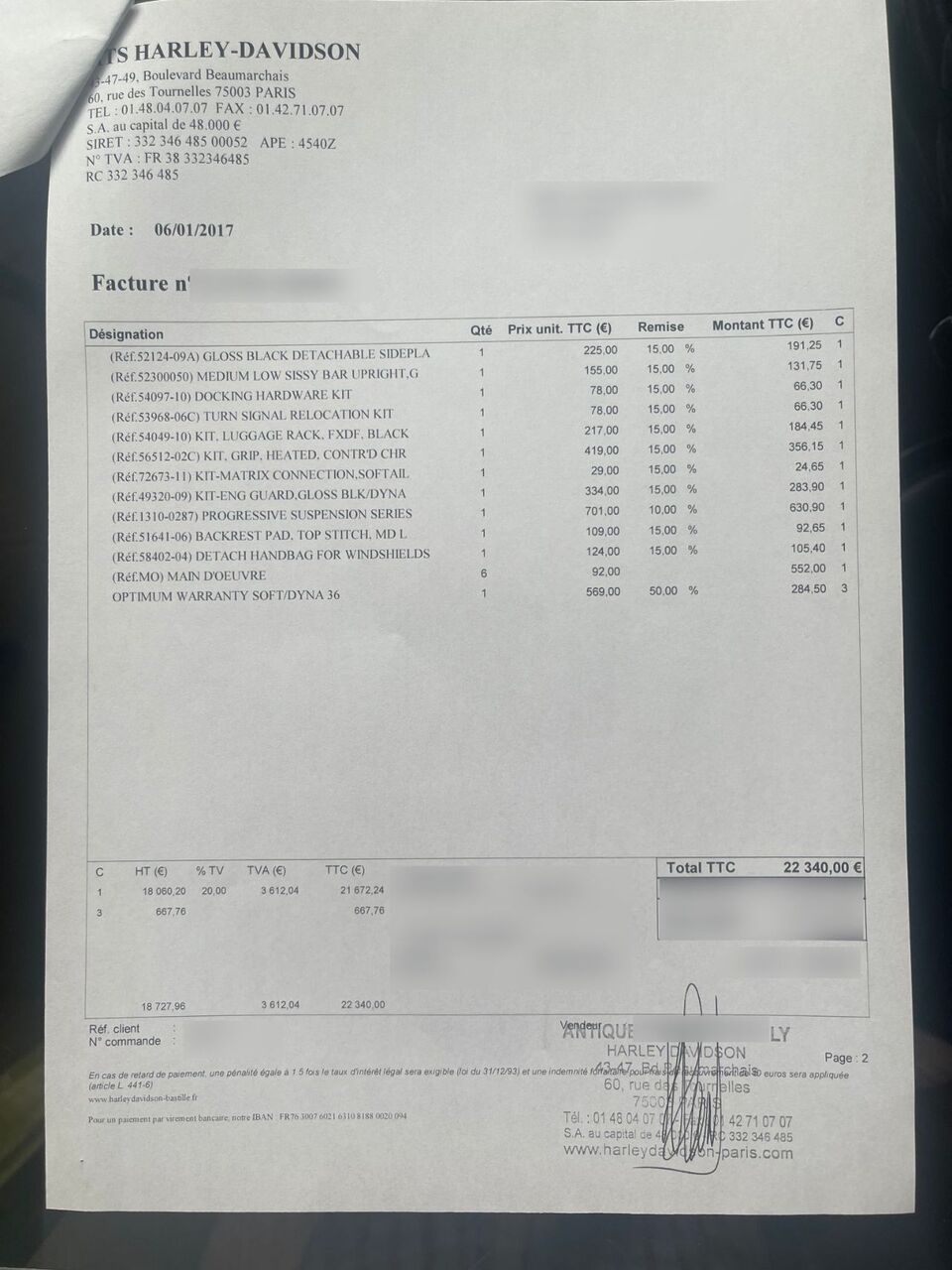 Photo HARLEY DAVIDSON WIDE