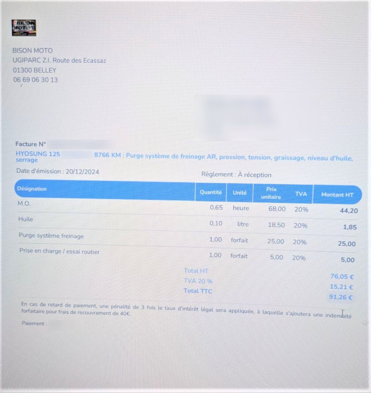 Photo HYOSUNG BOBBER 125