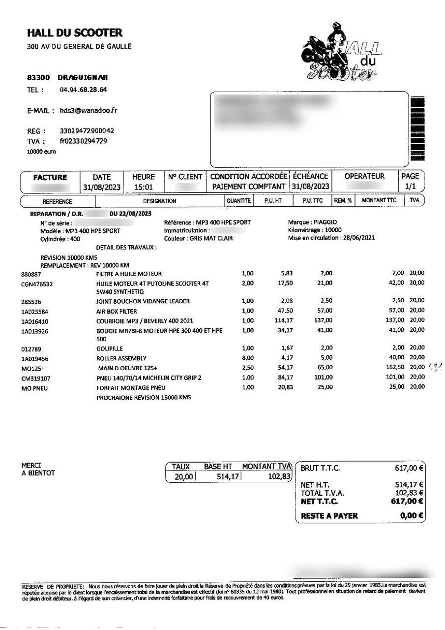 Photo PIAGGIO MP3 400 HPE