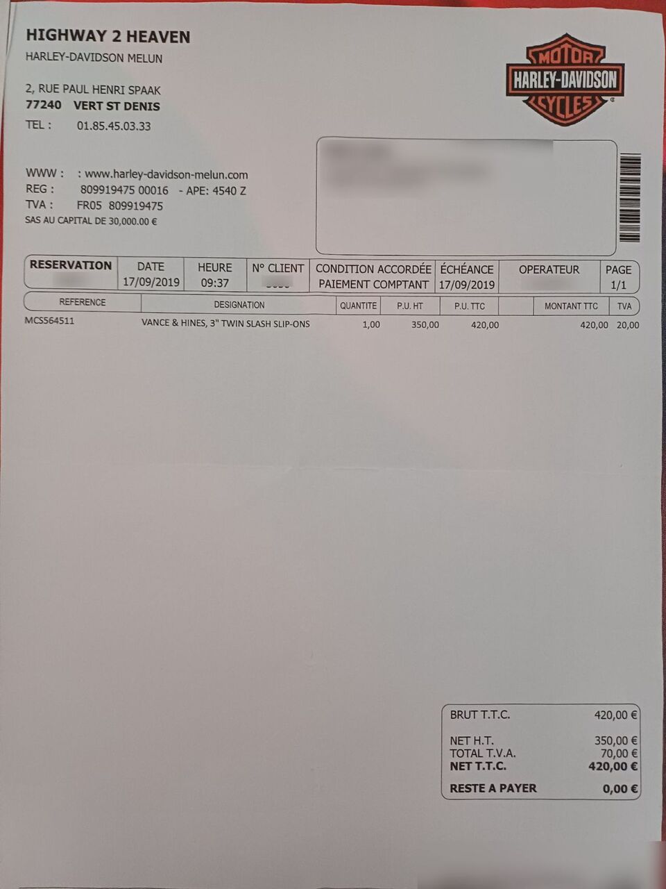 Photo HARLEY DAVIDSON 114