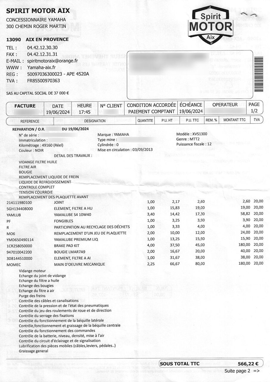 Photo YAMAHA MIDNIGHT STAR