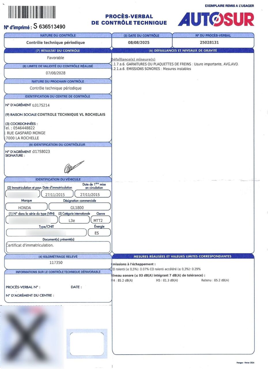 Photo HONDA GOLDWING 1800