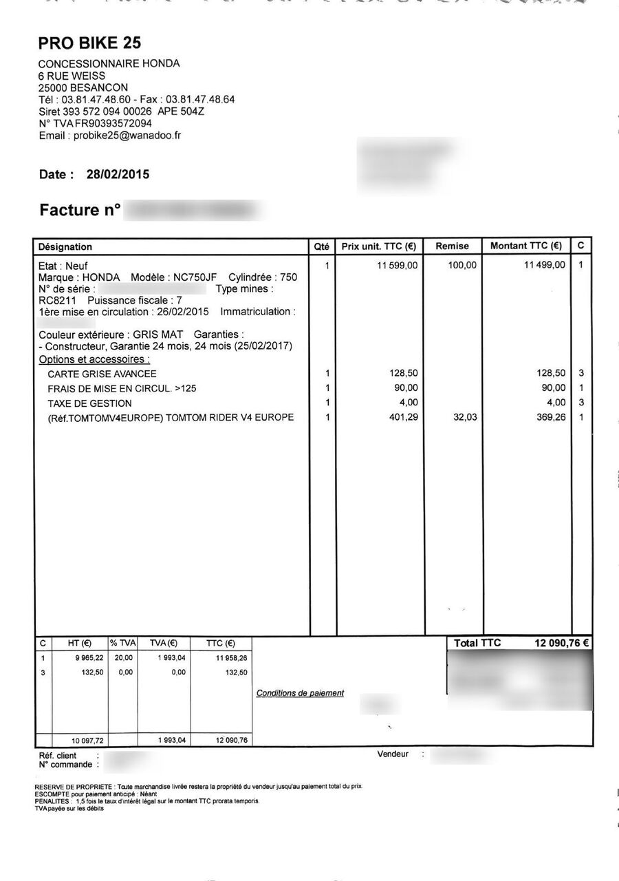 Photo HONDA VULTUS 750