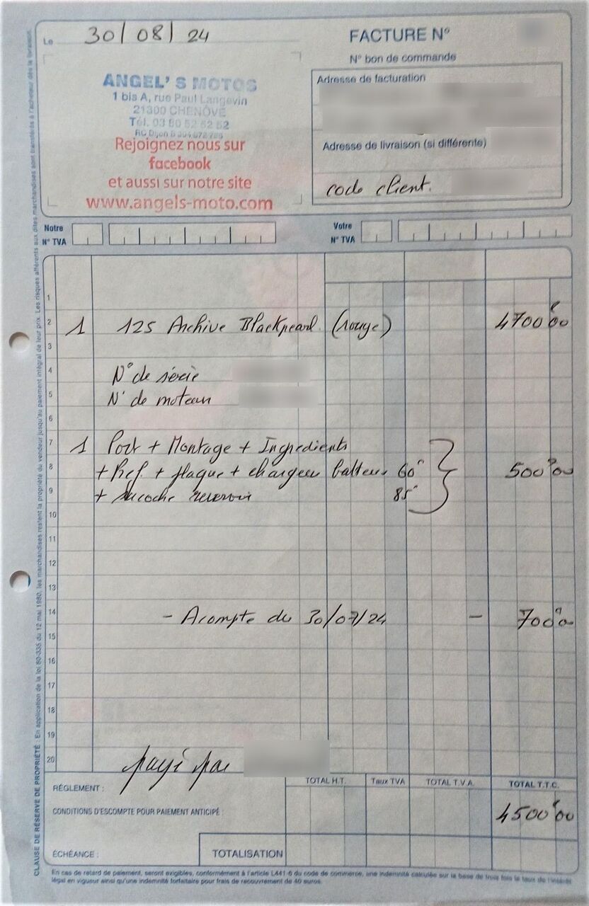 Photo ARCHIVE MOTORCYCLE 125