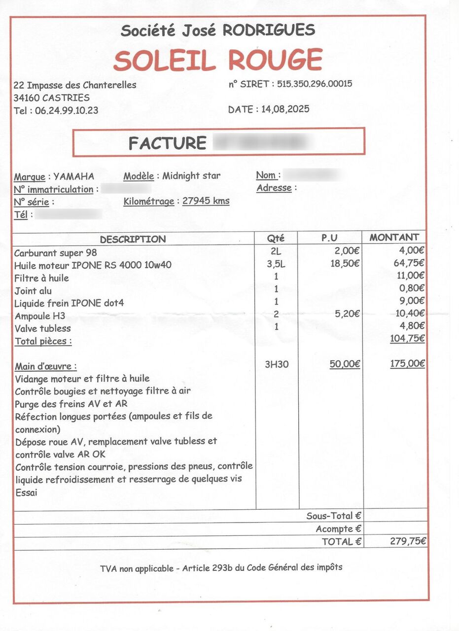 Photo YAMAHA XVS 1300 A