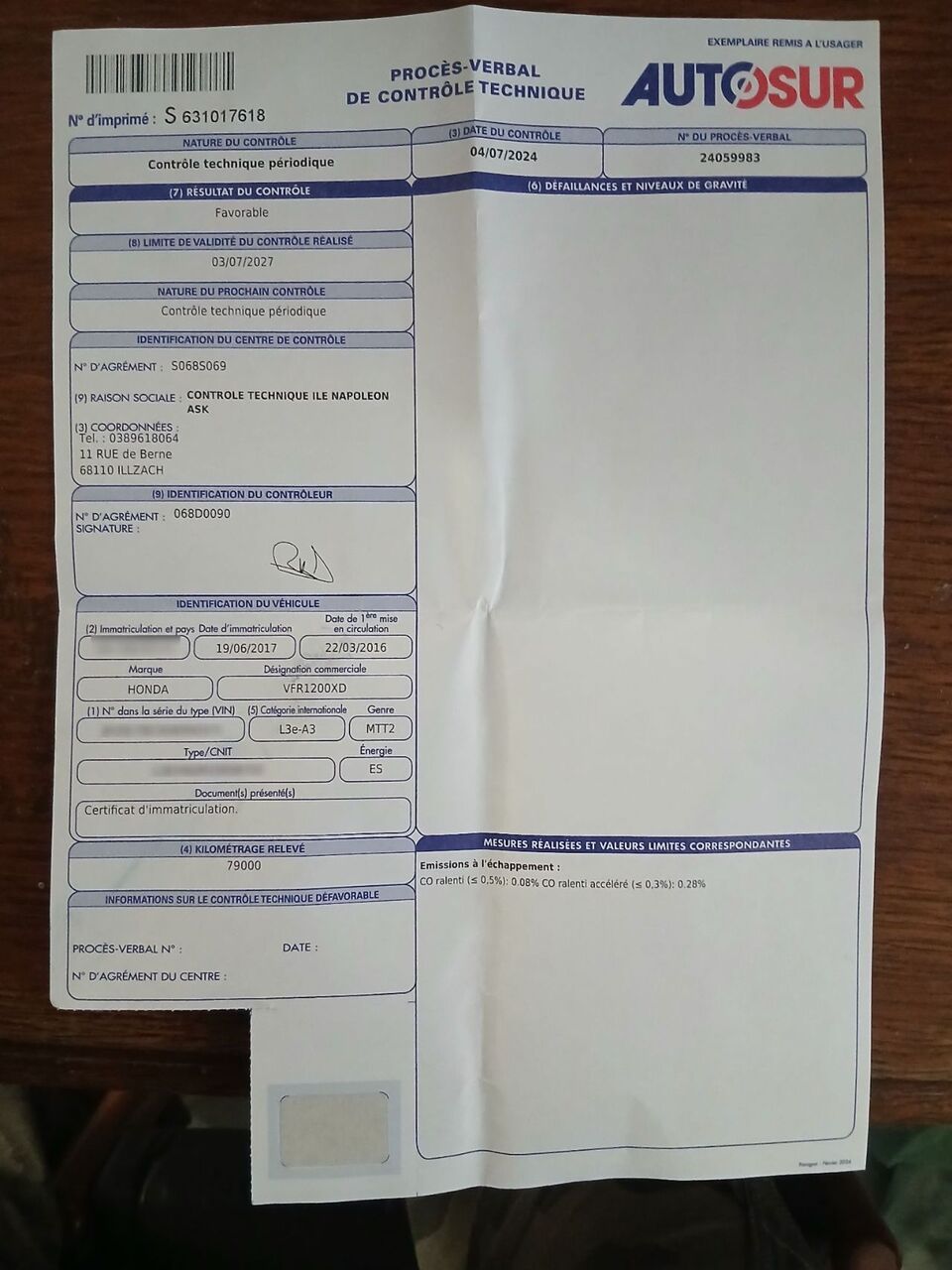 Photo HONDA VFR 1200 X