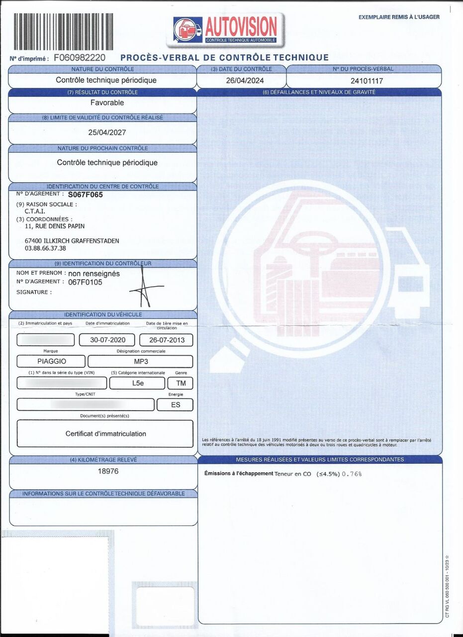 Photo PIAGGIO MP3 500 LT