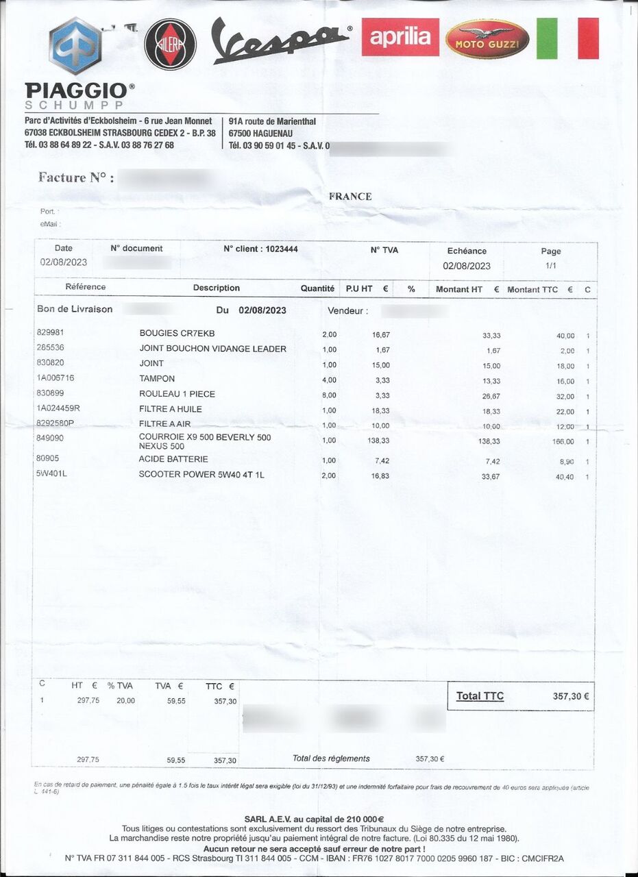 Photo PIAGGIO MP3 500 LT